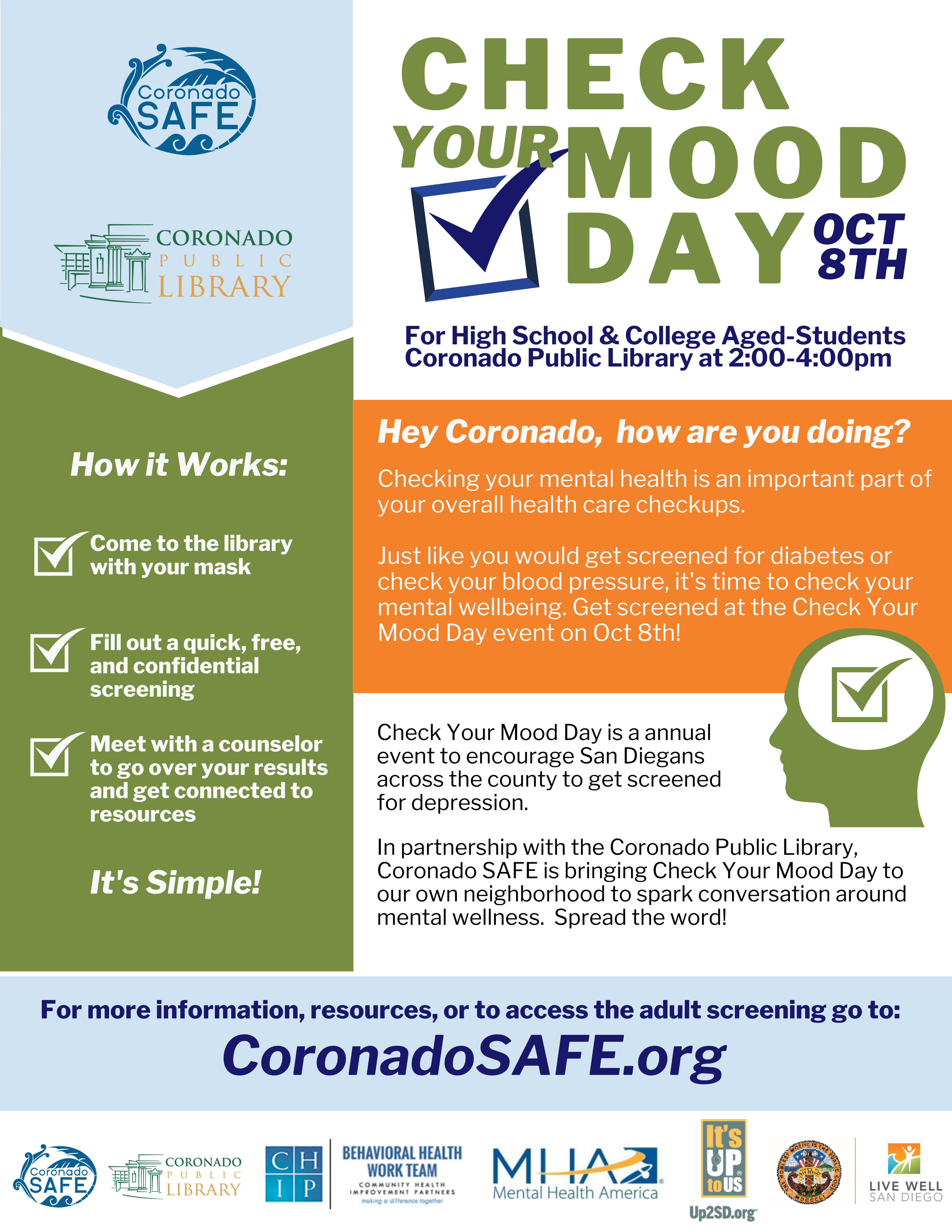 Check Your Mood Day flyer