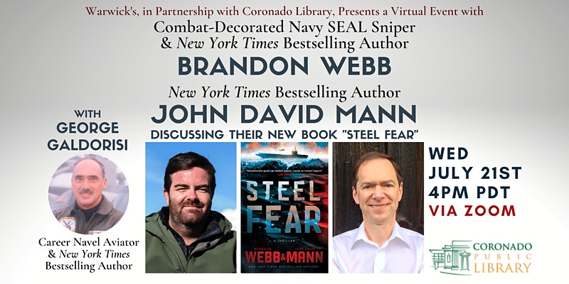Steel Fear Virtual Author Talk, 7/21 4pm on Zoom