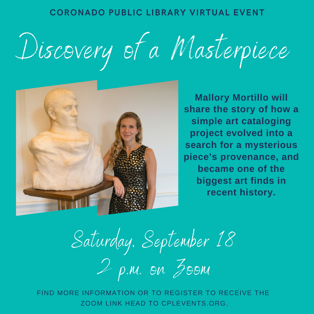 Discovery of a Masterpiece Saturday September 18 at 2 pm