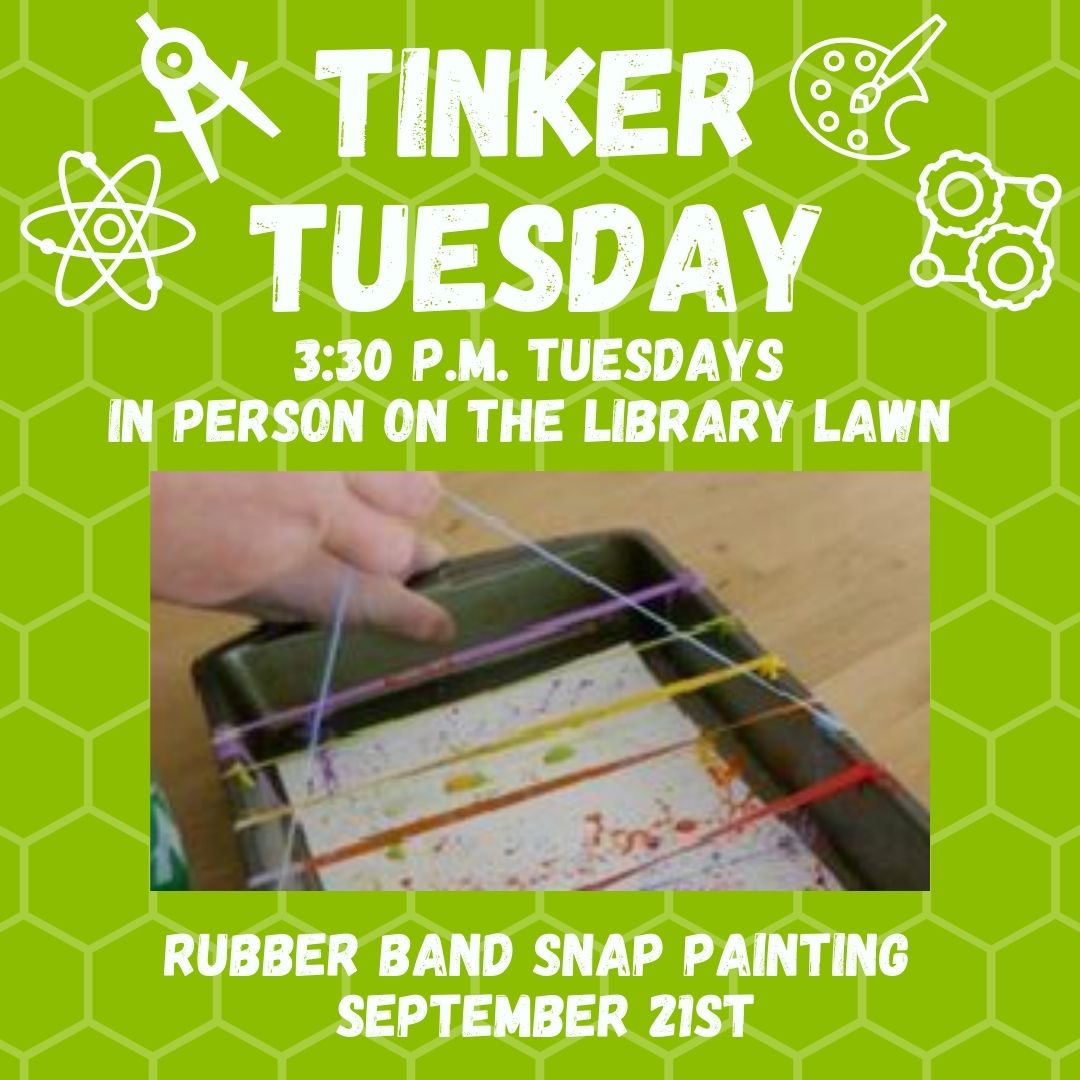 Tinker Tuesday: Rubber Band Snap Painting