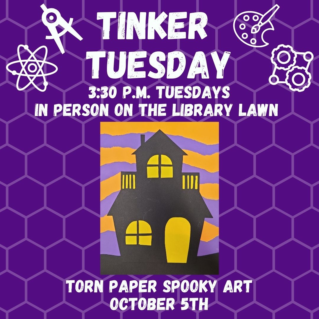 Tinker Tuesday Torn Paper Spooky Art