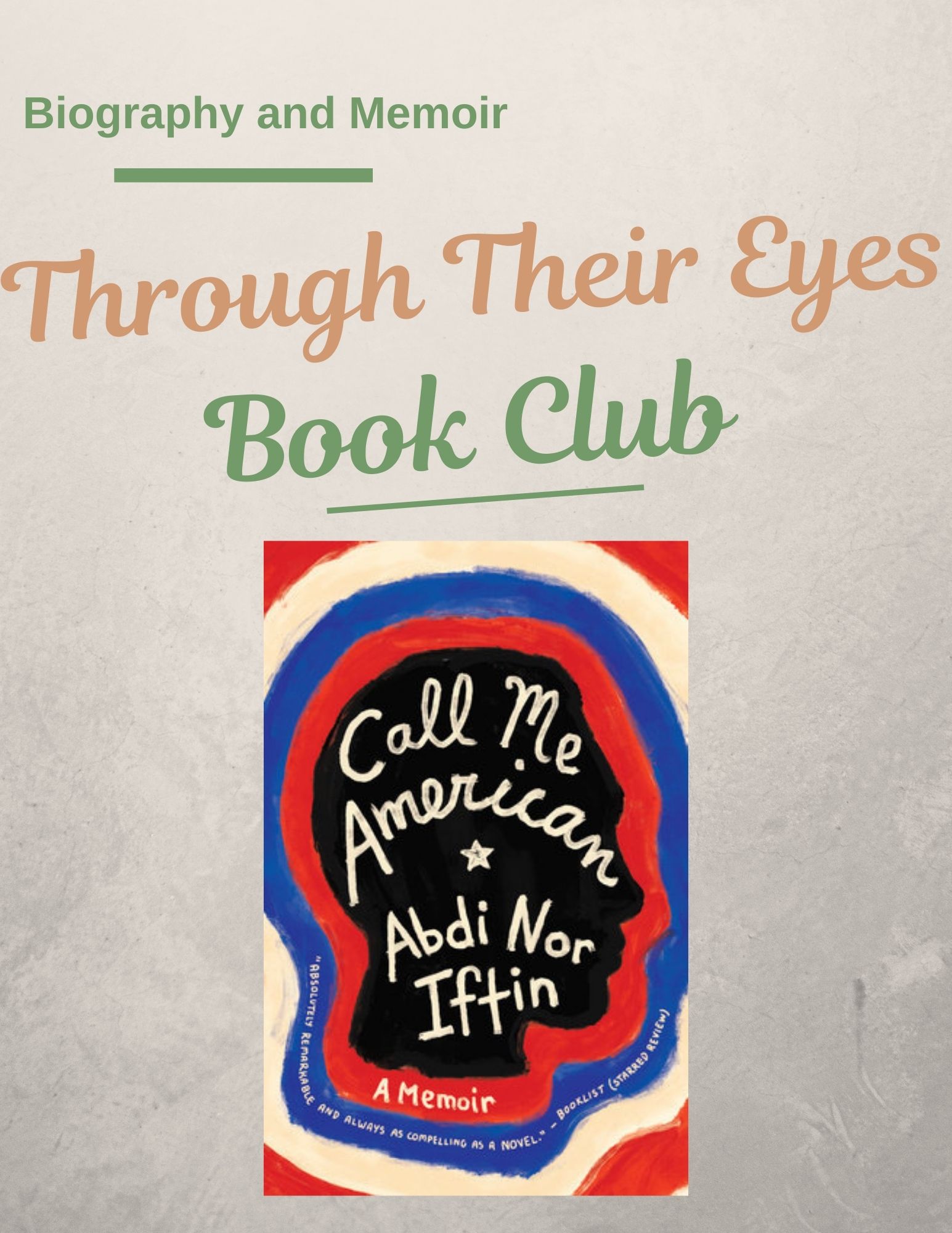 Through Their Eyes Book Club: Call Me American 