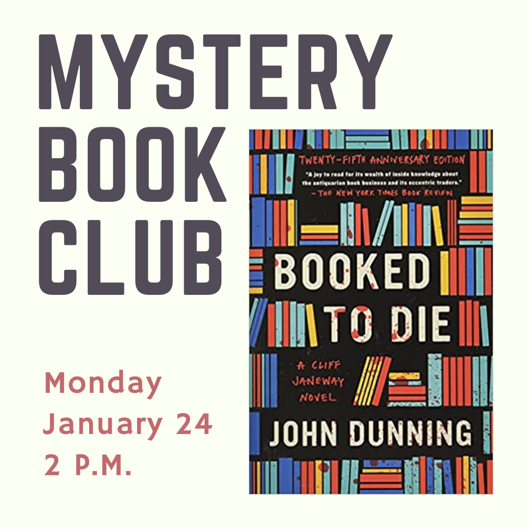 Mystery Book Club January Booked to Die by John Dunning 
