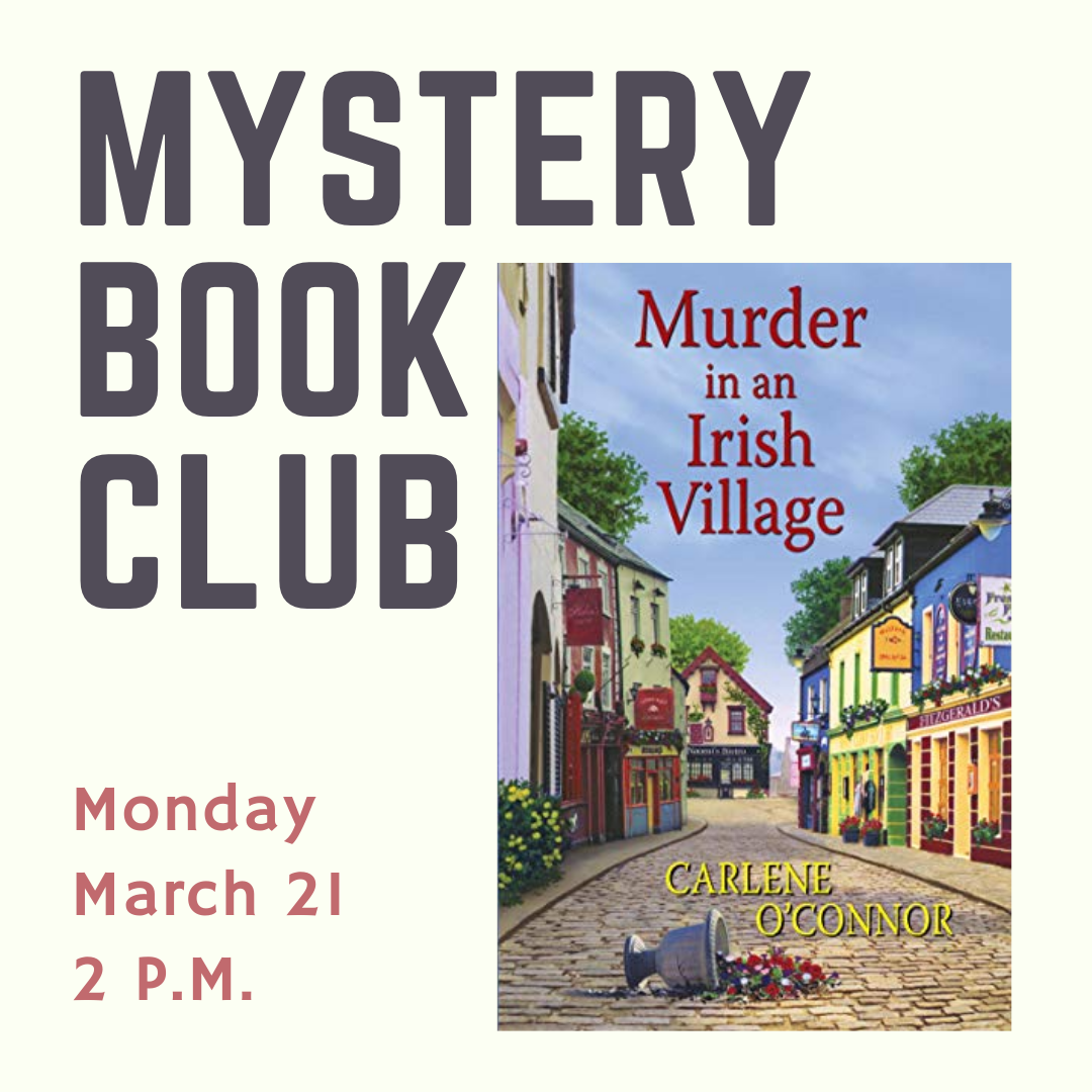 Mystery Book Club march Murder in an Irish Village by Carlene O'Connor