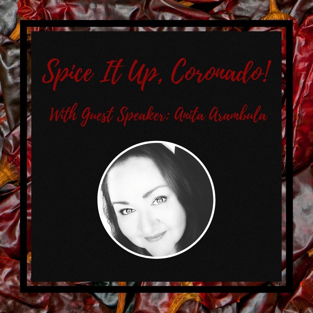 Spice It Up, Coronado with picture of Anita Arambula