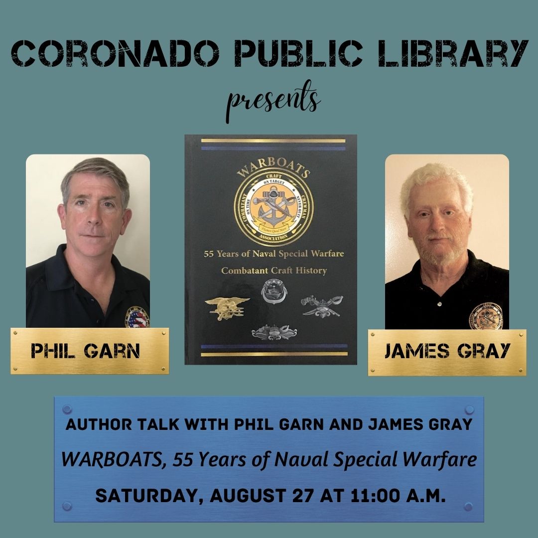 Author Talk:  WARBOATS, 55 Years of Naval Special Warfare with photos of Phil Garn and James Gray