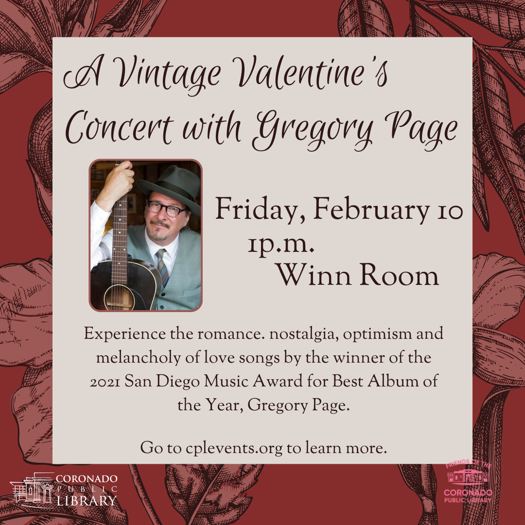 A Vintage Valentine's Concert with Gregory Page