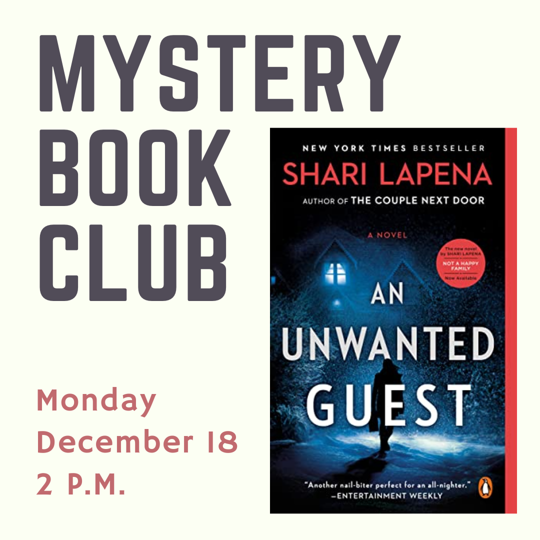 Mystery Book Club: An Unwanted Guest by Shari Lapena