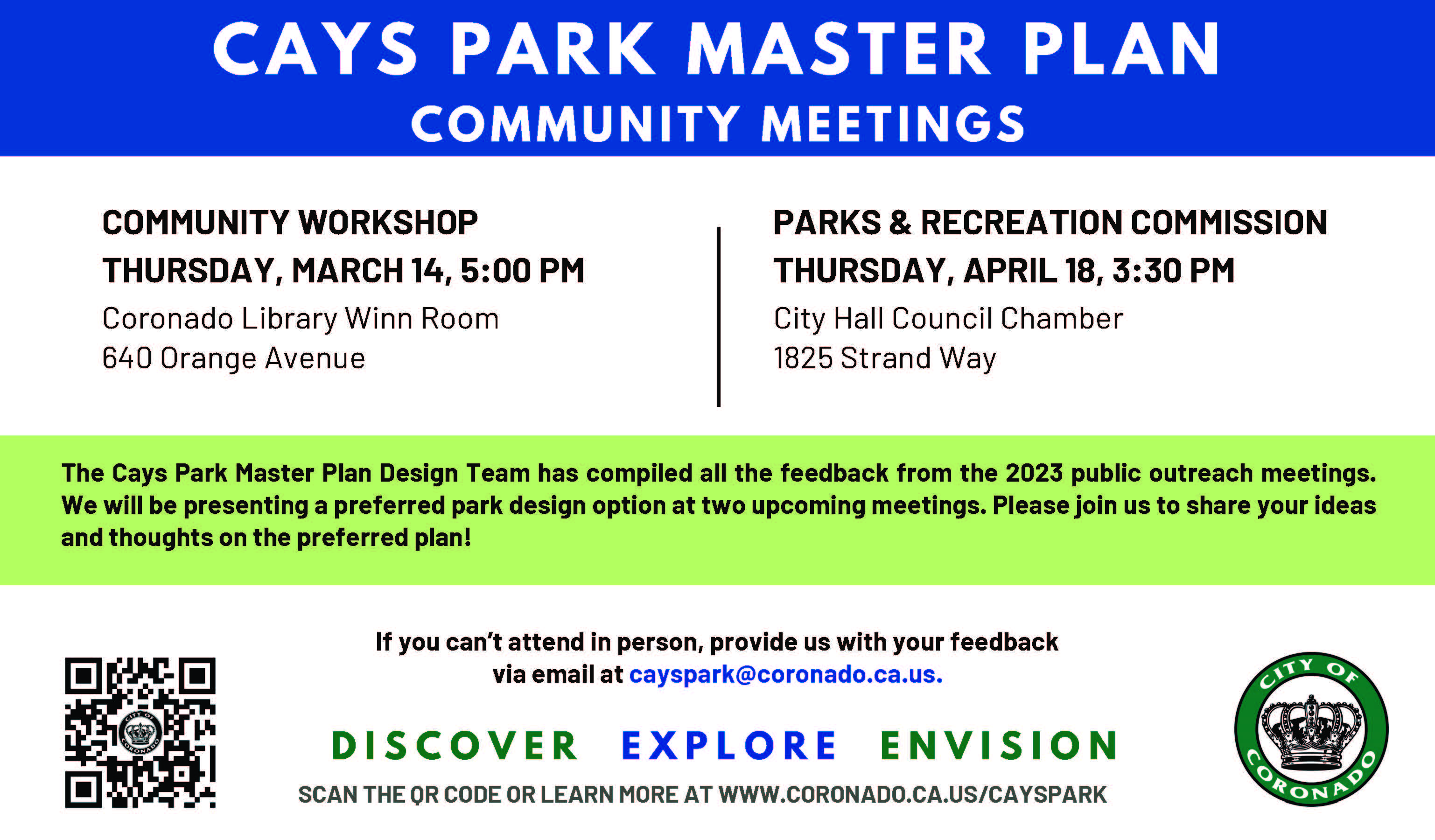 cays park master plan community meeting
