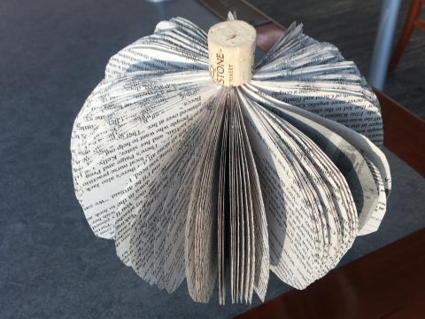 Book Page Pumpkin