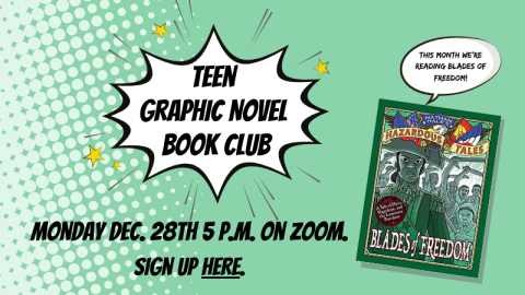 Teen Graphic Novel Book Club promo