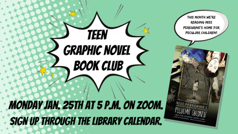 Teen Graphic Novel Book Club promo