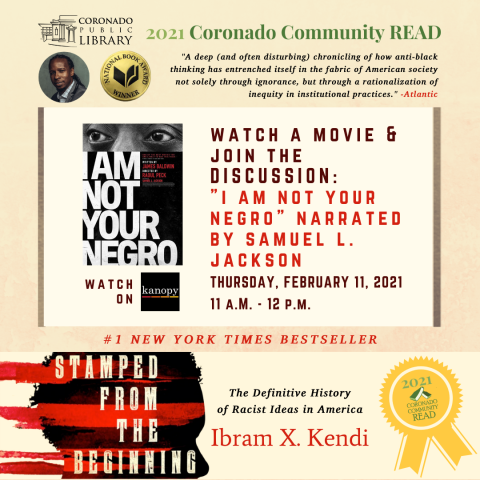 Coronado Community Read Event: Film Discussion "I am not your Negro"