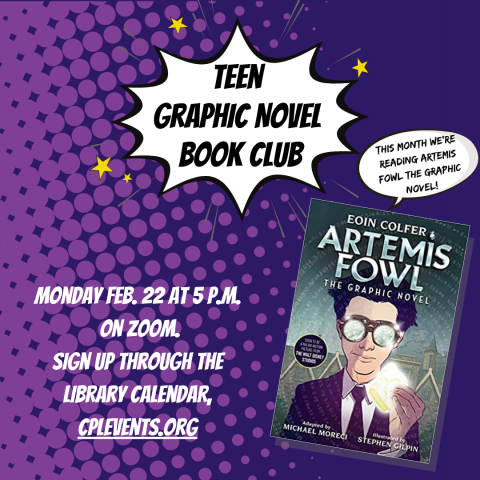 Teen Graphic Novel Book Club promo