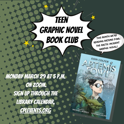 Teen Graphic Novel Book Club promo