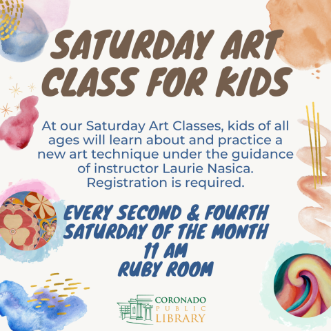 Saturday Art Class for Kids!