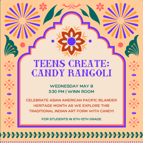 Teens Create Candy Rangoli Flyer