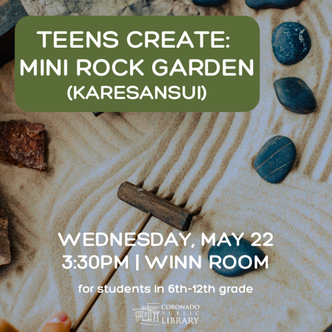 Teens Create Mini Rock Garden Flyer