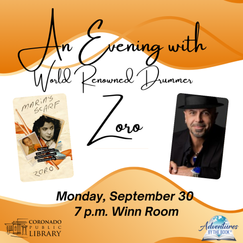 An Evening with World Renowned Drummer, Memoirist and Speaker Zoro