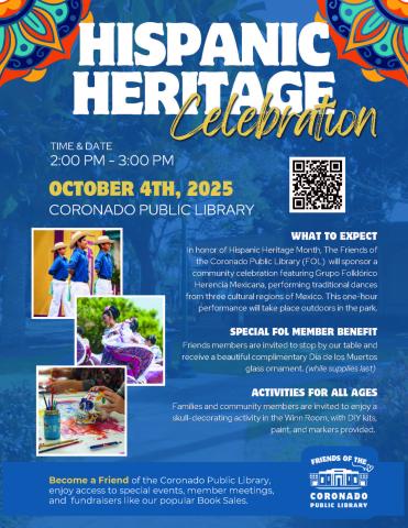 Hispanic Heritage Celebration with the Friends of the Coronado Public Library