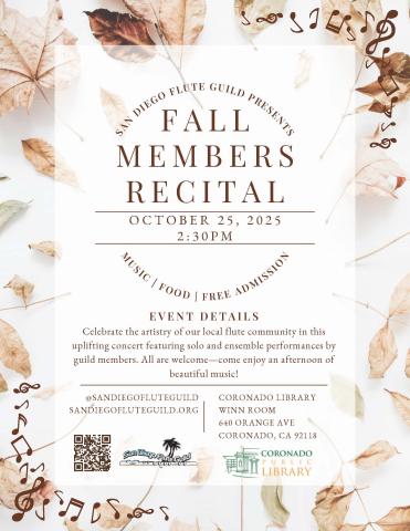 Fall Flute Recital - San Diego Flute Guild