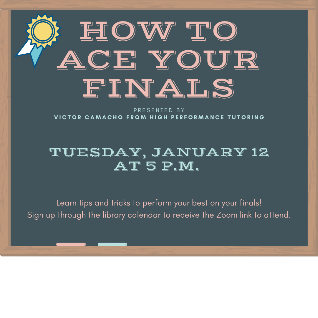 How to Ace Your Finals Flyer