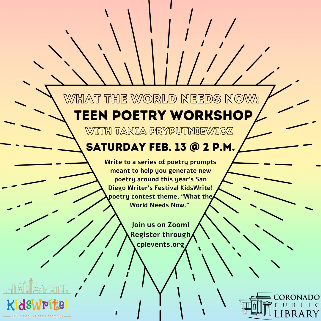 Teen Poetry Workshop Flyer