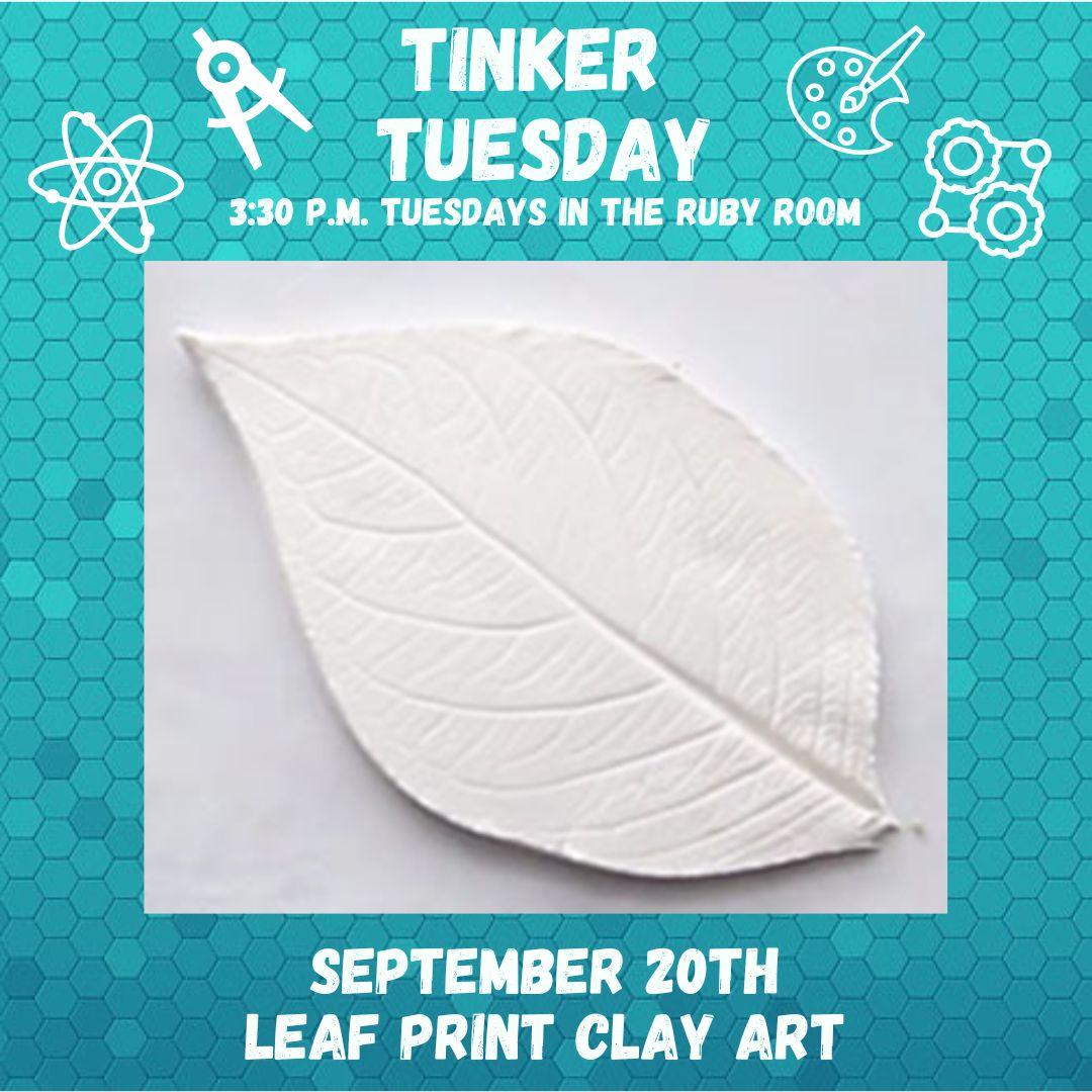 Leaf Print Clay Art