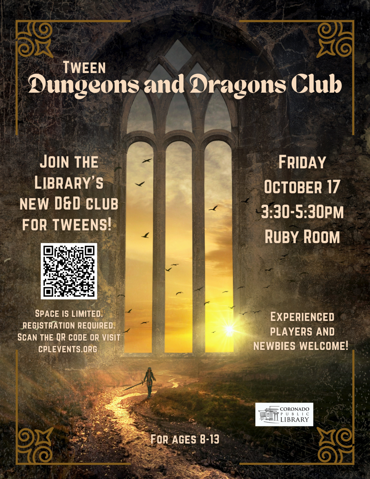 tween dungeons and dragons club text on castle background
